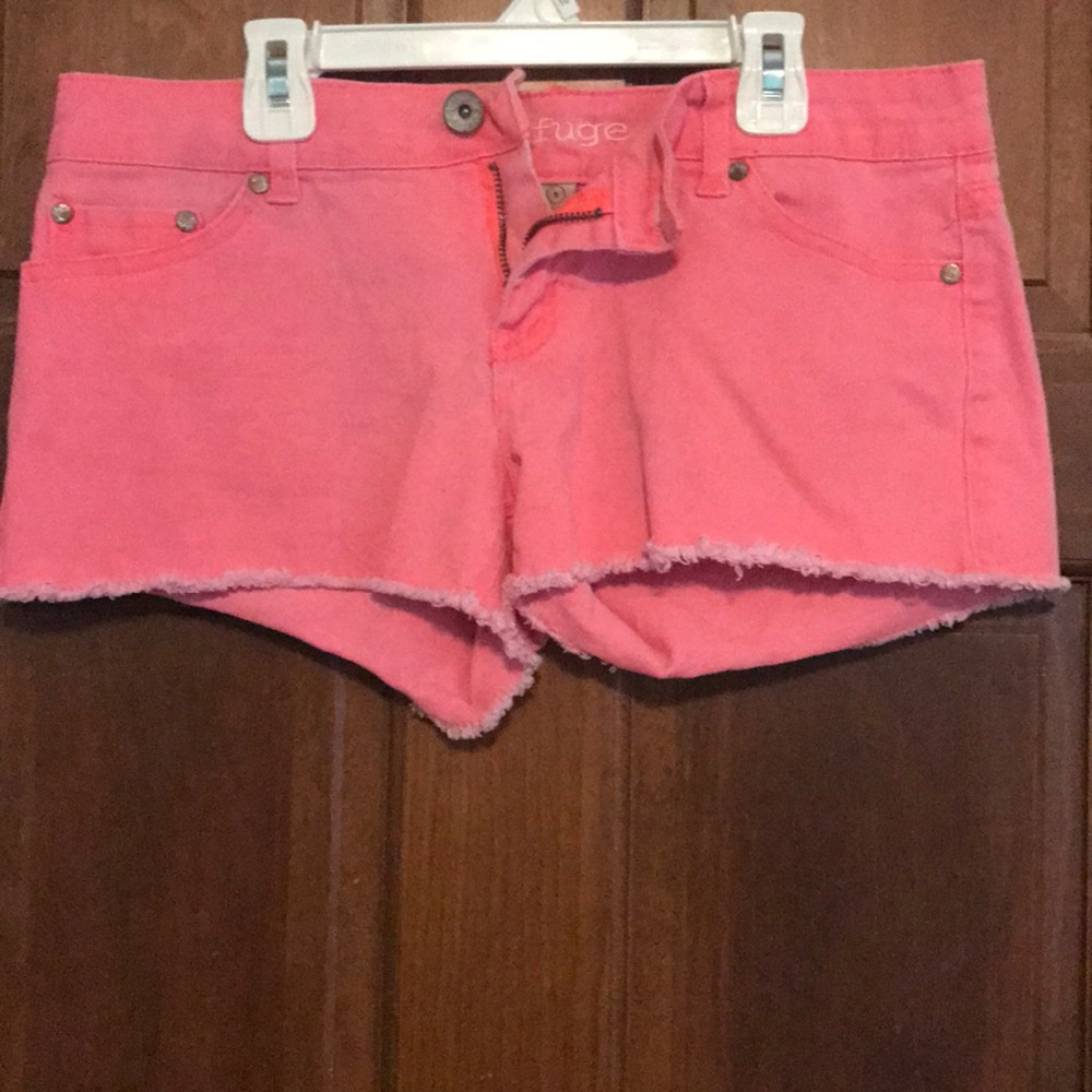 Pink/Coral Jean Shorts